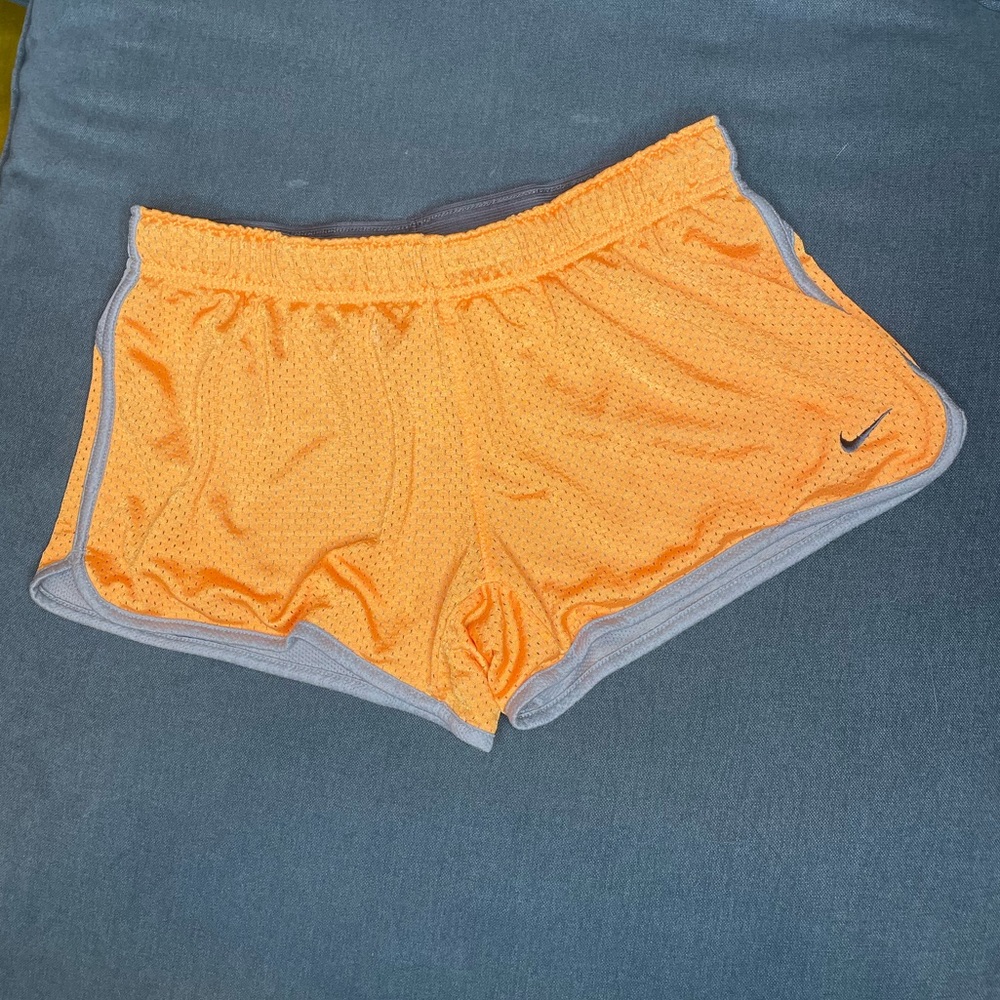 Nike mesh orange shorts